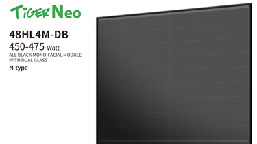 450W Jinko Tiger Neo All Black Dual Glass solar panel